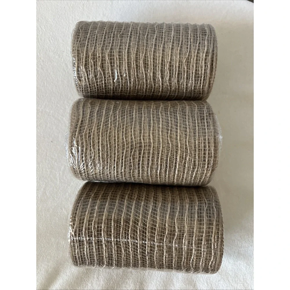 Jute PolyPro Mesh Ribbon 5.5